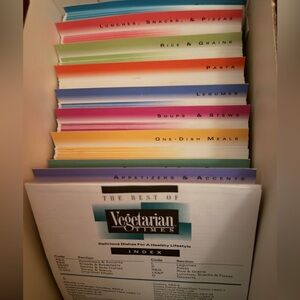 Retro Vegetarian Times Recipe Cards